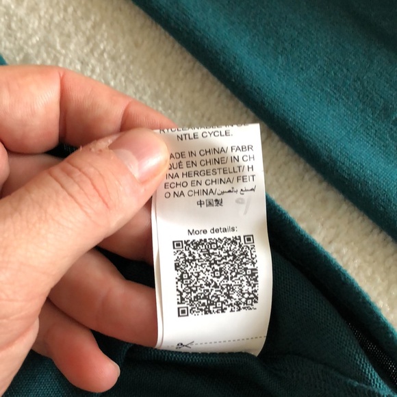 Boatneck teal blue longsleeve knit - Picture 5 of 10